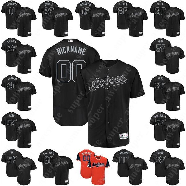 

2019 Players Weekend Indians Jersey Oscar Mercado Roberto Perez Corey Kluber Franmil Reyes Carlos Carrasco Tyler Naquin Brad Hand Plesac