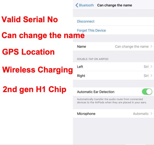 

2019 2nd generation change name h1 earbud wirele charging gp location mart en or bluetooth earphone pk pro w1 chip upercopy