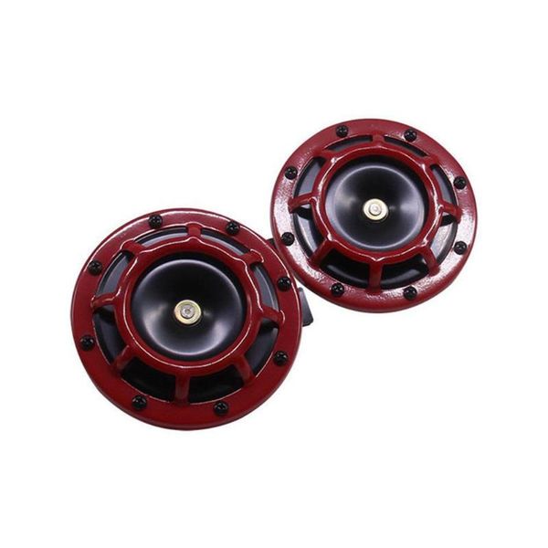 

1 pair car 12v truck motorcycle horn basin shaped high and low pressure whistle horn