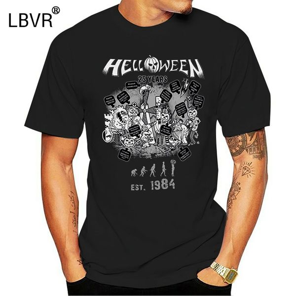 

helloween anniversary men black t-shirt metal band fan tee shirt sweatshirt tee shirt, White;black
