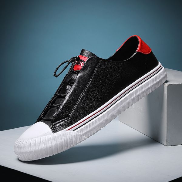 

brand selling british gift box packaging men's shoes, gold soles men's casual shoes, Black