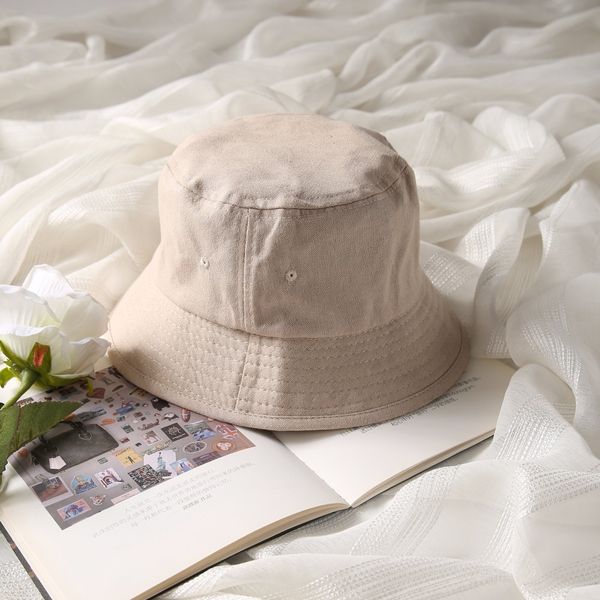 

fashion bucket hat outdoor solid sports women cotton hats hip hop cap summer soft fishing sun hat panama for man flat