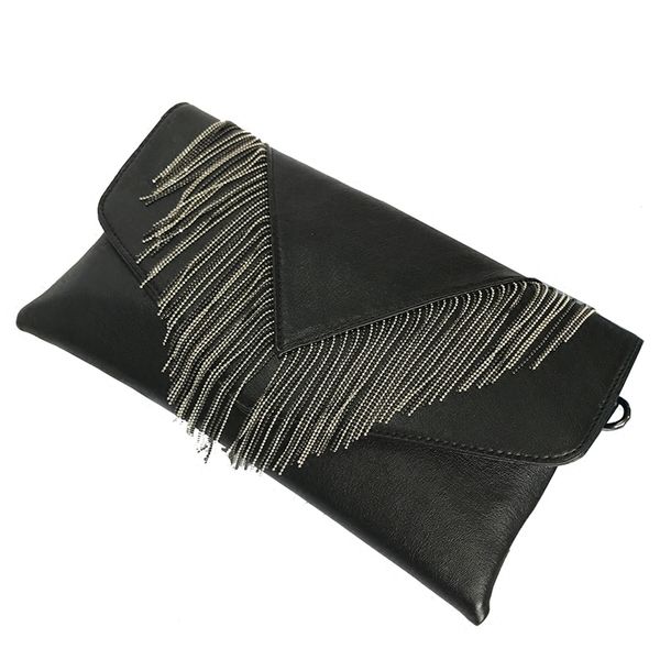 

fringed clutch bag female 2019 new large-capacity hand fashion envelope bag tide female hand chain chain shoulder