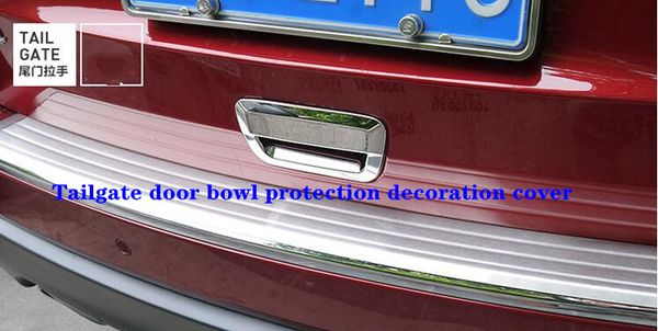Alta qualidade ABS cromo carro porta da mala tampa da alça tigela tampa decorativa, capa de proteção para Jeep Grand Cherokee 2011-2017