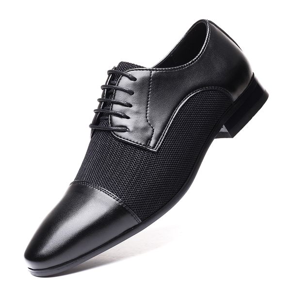 

men dress shoes men autumn & winter new fashion wedding men's shoes black white matching classic design male formal shoes