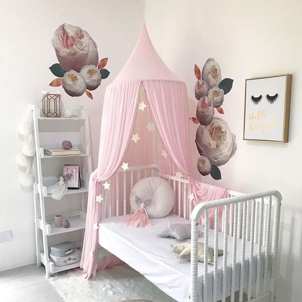 2019 New Nordic Style Kids Baby Mosquito Net Ball Romantic Princess Canopy Tent Bed Curtain For Adult Girls Kids Room Decoration