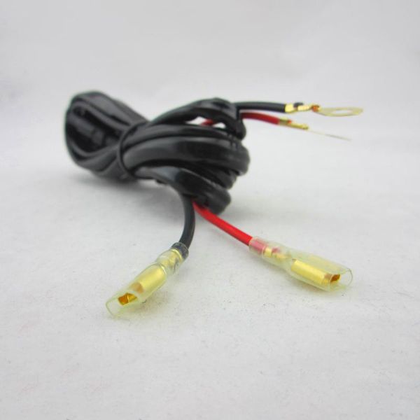 

adeeing motorcycle wire harness cigarette lighter connecting line 2 flat head 20a 1.5m fuse practical tool