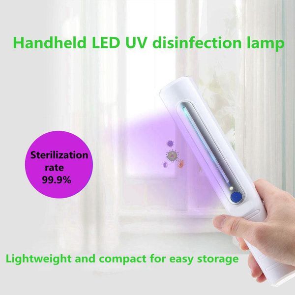 

new disinfection lamp uv sterilization light germicidal light anti-bacterial rate 99.99% disinfect light hand-held dry battery power dhl