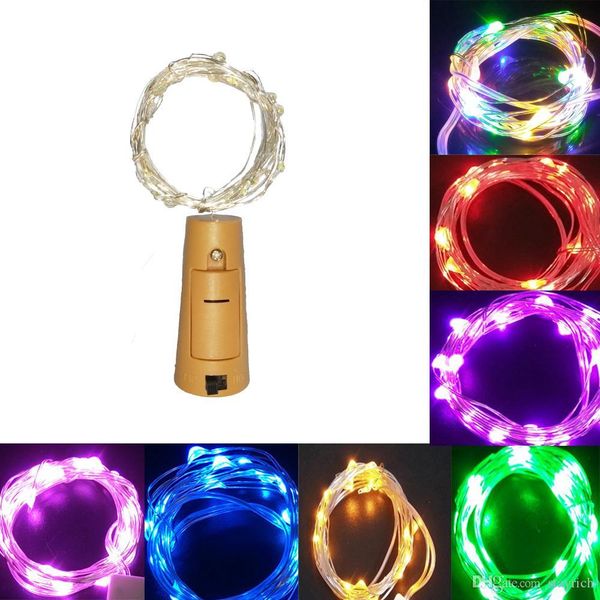 

1m 10led 2m 20led lamp cork shaped bottle ser light glass wine led copper wire string lights for xmas party wedding