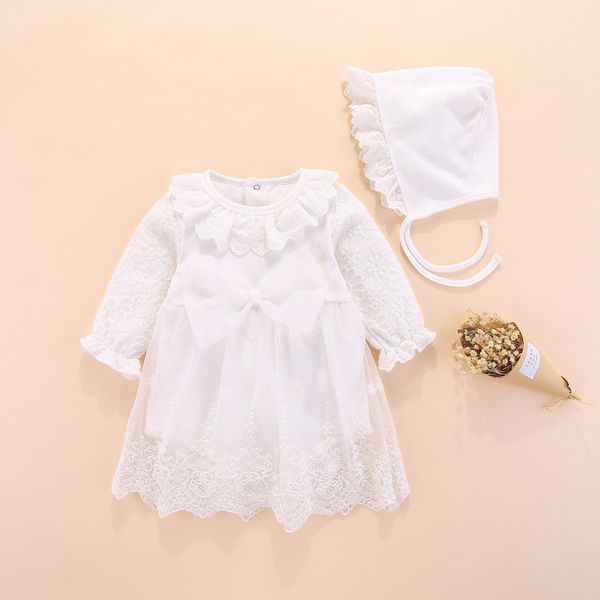 

new born baby girl dress 1st birthday gifts for little girls princess dress christening gown white baby girl baptism dress y190516, Red;yellow