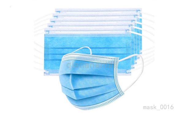 

маска 1шт синие одноразовые маски маски для лица пылезащитные l плевки. эффективная изоляция.50 шт. лот