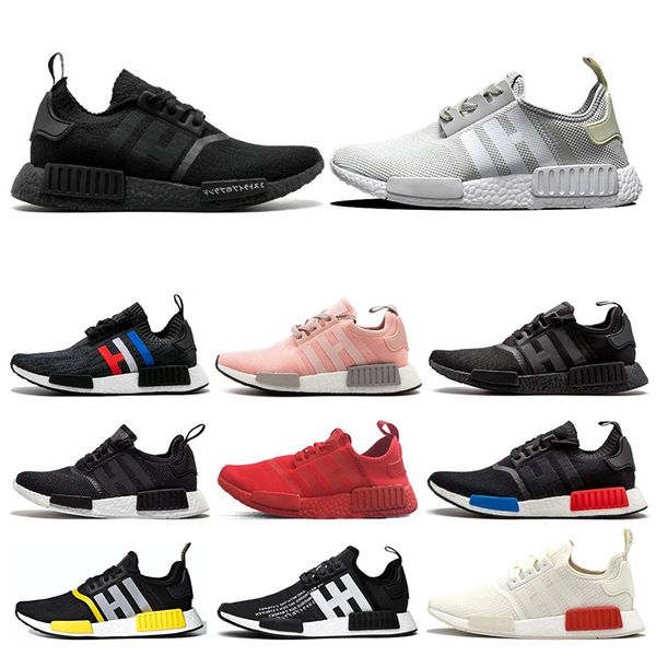 

Adidas nmd R1 Дизайнер R1 мужчины женщины кроссовки разводят Японию тройной белый черны