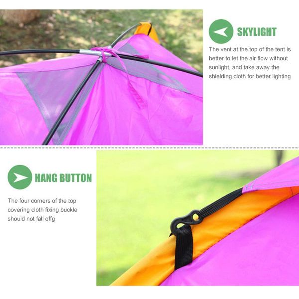 

1-2 persons tent outdoor windproof waterproof tent with bag camping equipment for travel hiking camping supplies