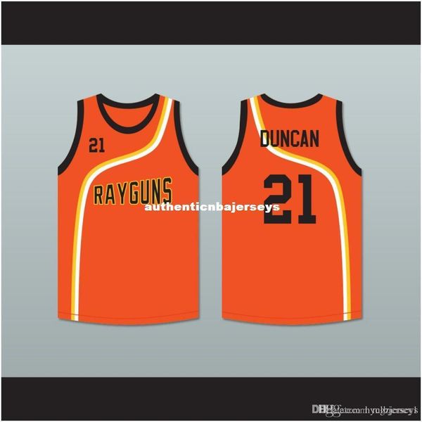

#tim duncan rayguns white orange basketball jersey all size embroidery stitched customize any name and name xs-6xl vest jerseys, Black;blue