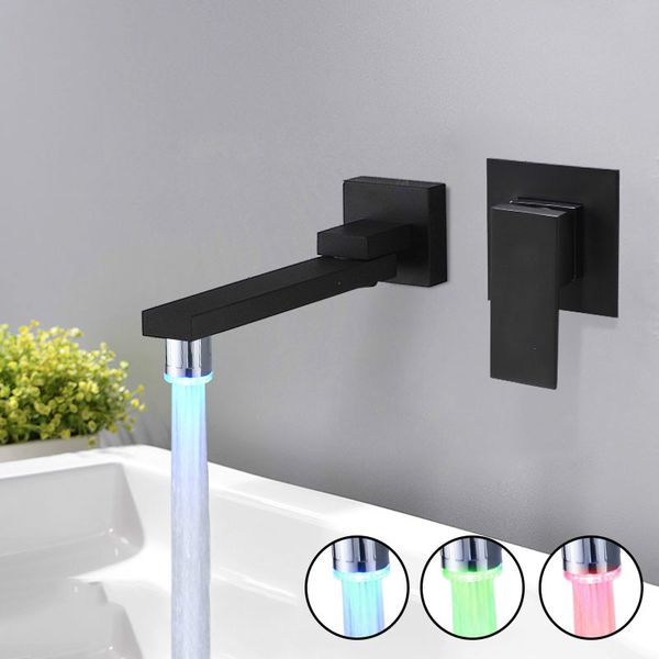 

wall mount led basin faucet single handle para bathroom sink faucet chrome/ orb mixer water tap basin robinet