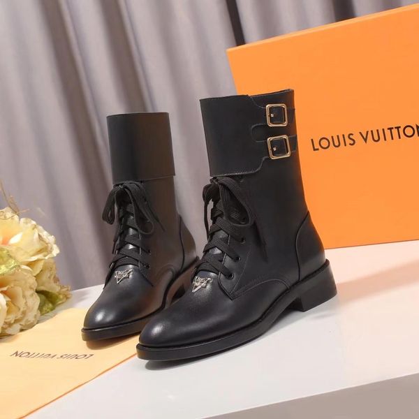 

new style luxury women's shoes martin boots australian fashion design brand winter women's boots classic pattern three platform kf, Black