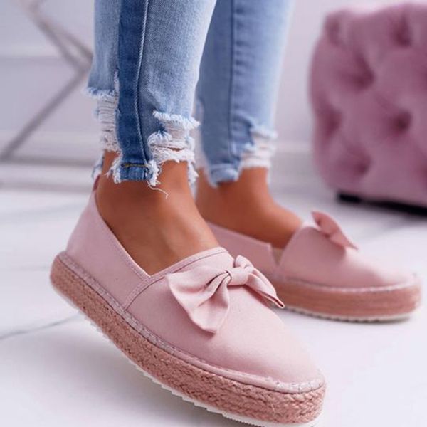 

puimentiua casual loafers slip on flats fisherman shoes woman casual summer autumn canvas espadrilles ladies lightweight shoes, Black