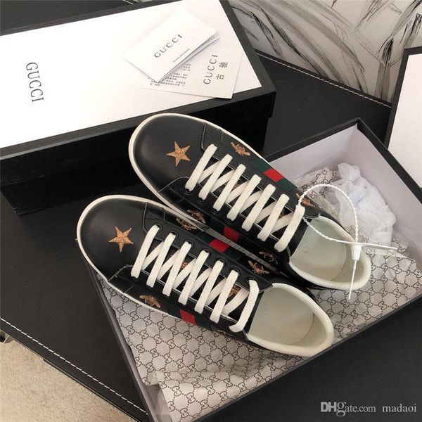 

18ss luxury brands women vulcanized shoes sneakers ladies lace-up casual shoes breathable walking canvas shoes graffiti flat yecq2, Black