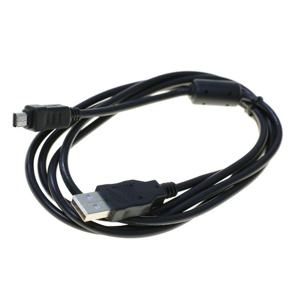 

1.5m/4.9ft usb to 12p data cord replacement usb5 usb6 digital cable pure copper cores od4.0 for cb-usb5 cb-usb6 olympus camera