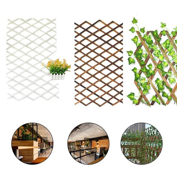 

55cm retraceable garden fence instant fence artificial green vine branch yard protection net wooden home restaurants wall decor