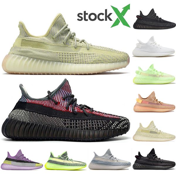 

with sock 2020 fashion new quality running shoes men women yeezreel yecheil reflective blue tint training designers sports sneakers