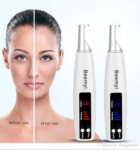 

new picosecond led spotlight red blue light hand held picosecond laser pointer nevus pen dispel spot pen removing nevus beauty instrument, Black