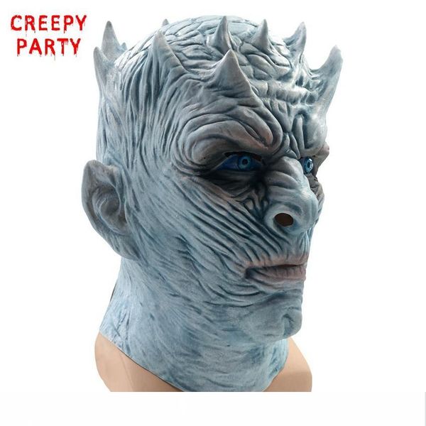 

хэллоуин маска ночной король уокер лица ночной ре-зомби латексная маска для взрослых партии cosplay костюм трон