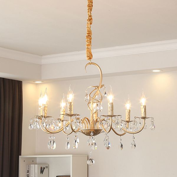 K9 Crystal Gold Modern Ceiling Lights Led Ceiling Fixture Living Dining Room Restaurant Lighting Hanging Lamp With Hang Art Glass Pendant Light Modern
