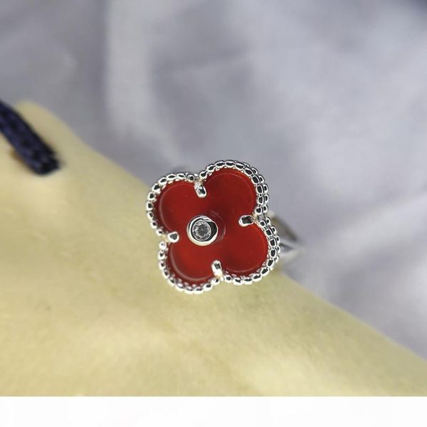 

роскошный цветок задней обложки желтый белый коричневый красный синий циркон серебряный цвет дамы кольцо моды личности творческий wild сувен, Golden;silver