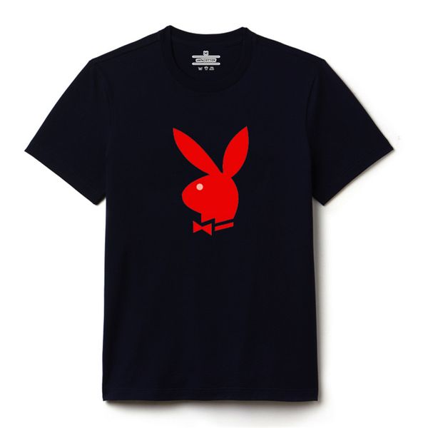

new arrival summer t-shirts brand men shirts breathable short sleeve tees with big red bunny printing quick drying casual cotton tee, White;black