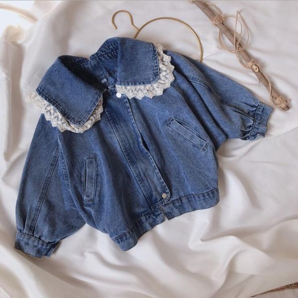 

2020 новое прибытие девушки джинсовой ткани пальто весна полный рукав моды девочек куртка 27 лет py324, Blue;gray