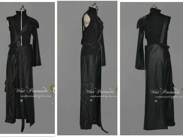 

new final fantasy vii cloud strife men's full set cosplay, Black;red
