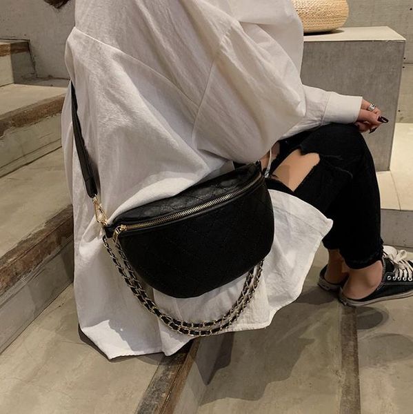 

small bag female 2020 new wave all-match messenger chain rhombus fashion multifunctional waist bag chest bag ing