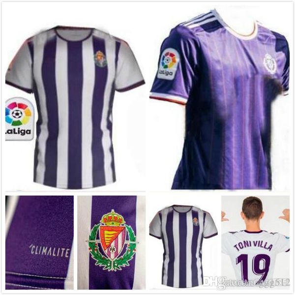

19 20 real valladolid thailand quality soccer jerseys 2019 2020 camisetas de fútbol 22 martinez 5 calero 14 alcaraz 15 unal football shirts, Black;yellow