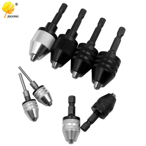 

0.3-8.5mm clamping range driver tool accessories keyless adapter impact hex shank drill chuck