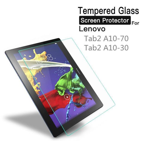 

закаленное стекло для lenovo tab 2 a10-70 a10-70f a10-70l a10-30 a10-30f x30f a10-80 a7600 10.1 tablet screen protector пленка