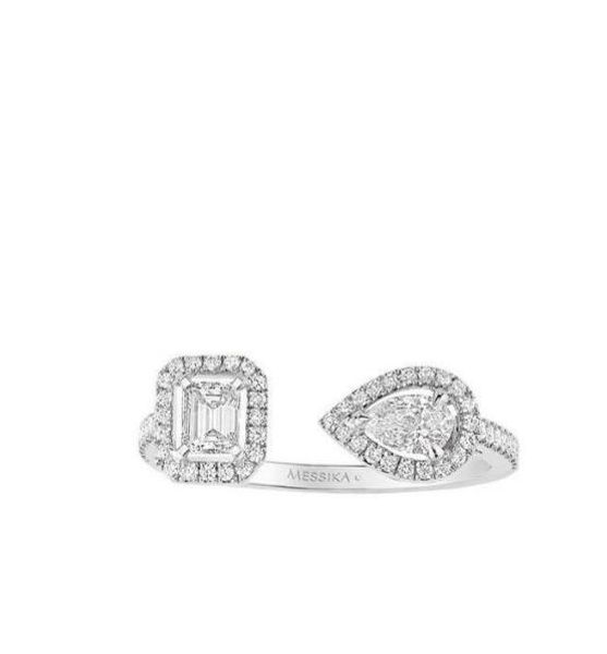 

woman wedding engagement diamond ring designer once upon a time jewelry woman shahrazad open ring 3 colour, Slivery;golden