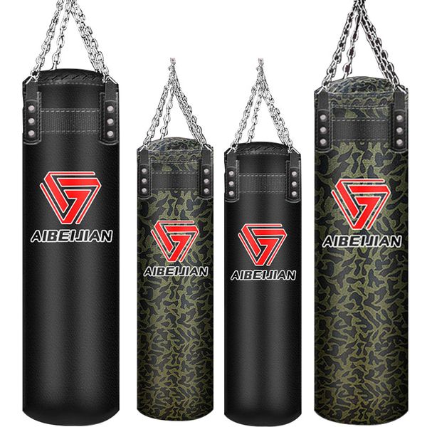 

70/100/120cm sandbag thickened canvas punching bag pu leather sport training empty boxing bags self-filled boxing sandbag,hb082