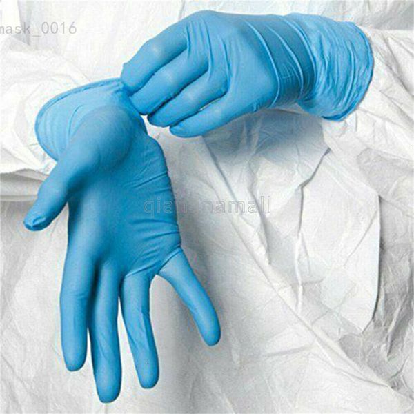 

box blue 100pcs disposable gloves for home cleaning dishwashing kitchen work garden gloves universal for left and right hand