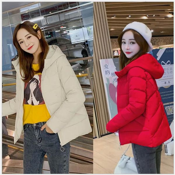 

fashion women winter coats short cotton wet wool jas new ladies parka winter coats student runner 227, Black