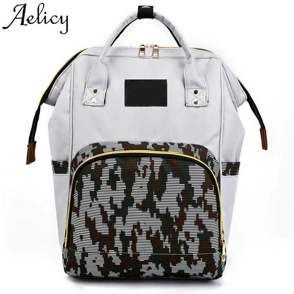 

aelicy fashion women's backpack phone pocket mummy bag nappy bottle bag large capacity baby travel backpack bags