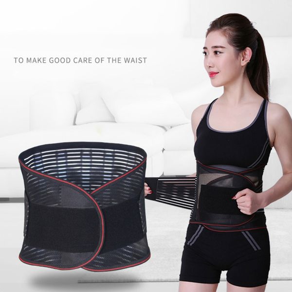 

protection adjustable waist belt waist support spine belt new, Black;gray