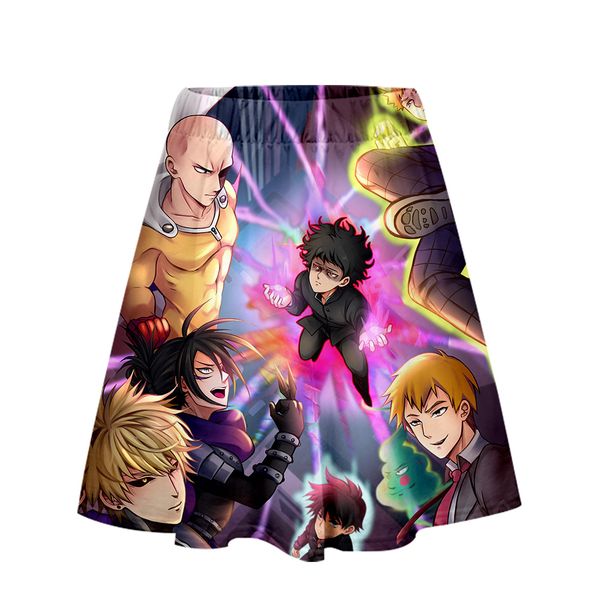 

mob psycho 100 skirt harajuku casual 2019 new style harajuku pop mob psycho 100 skirts new kpops women casual skirts, Black