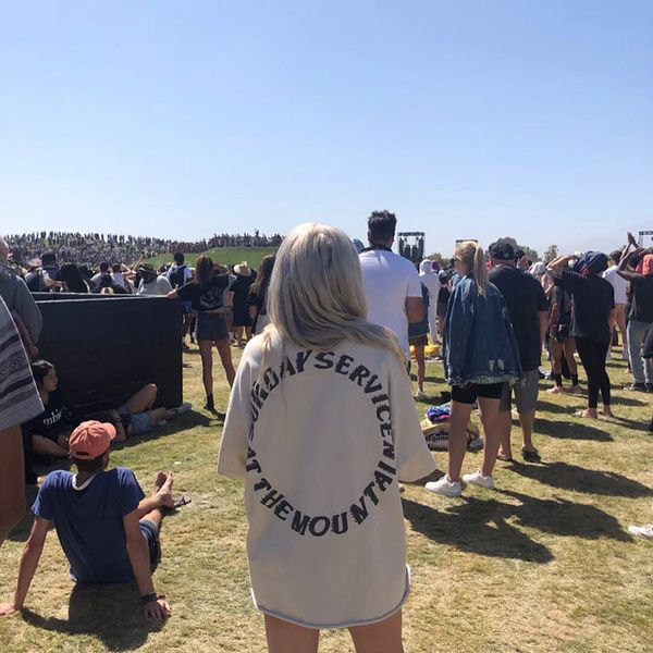 

kanye west sunday service cpfm. xyz cooperation sunday limited foam letter short sleeve, Red