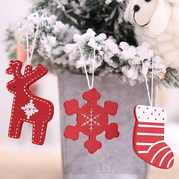 

deer wood elk socks pendant merry christmas decoration for home ornaments christmas trees decor accessories