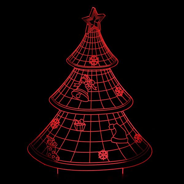 

christmas 3d visual stereo lamp home 7color 3d nightlight