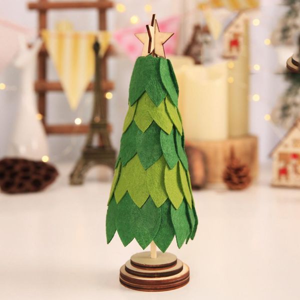

2018 christmas decoration innovative wool felt bell christmas tree window decoration ornaments