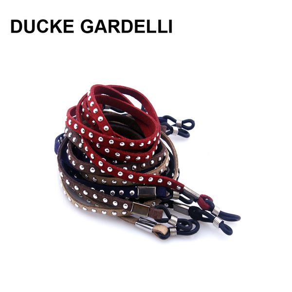 

ducke gardelli fashion suede rivets eyeglasses cord width 5mm sunglasses glasses chain holder for option rope glasses, Silver