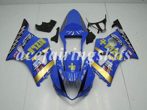 

литьевая форма новый abs мотоцикл полный обтекатели комплект подходит для suzuki gsx-r1000 k3 2003 2004 03 04 gsxr1000 кузов комплект синий