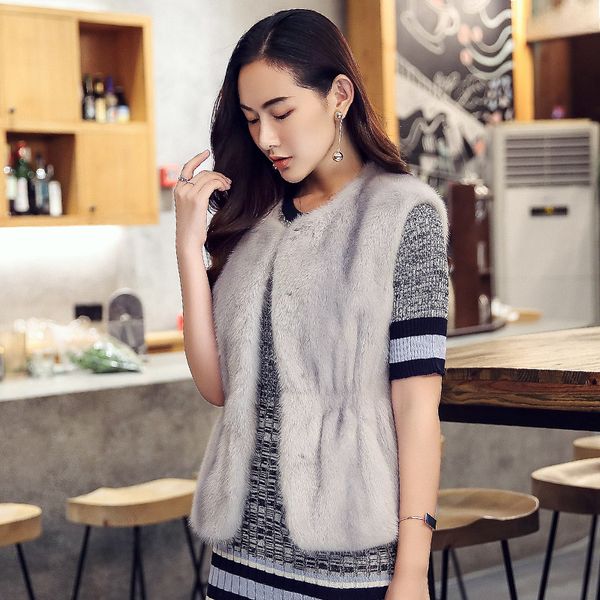 

the new 2020 crown coat vest female 1009, Black